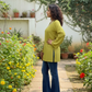 Mustard Yellow Rayon Short Kurti