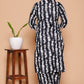Black & White Tie-Dye Printed Rayon Co-Ord Set