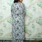 Black & White Abstract Animal Print Rayon Co-ord Set