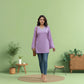 Purple Rayon Short Kurti