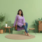 Purple Rayon Short Kurti
