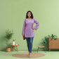Purple Rayon Short Kurti