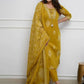 Mustard Printed Rayon Kurta Pant Set