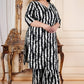 White & Black Printed Co-Ord Set