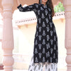 Black & White Printed Kurta Pant Set