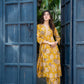 Mustard Floral Printed Rayon Co-Ord Set