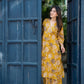 Mustard Floral Printed Rayon Co-Ord Set